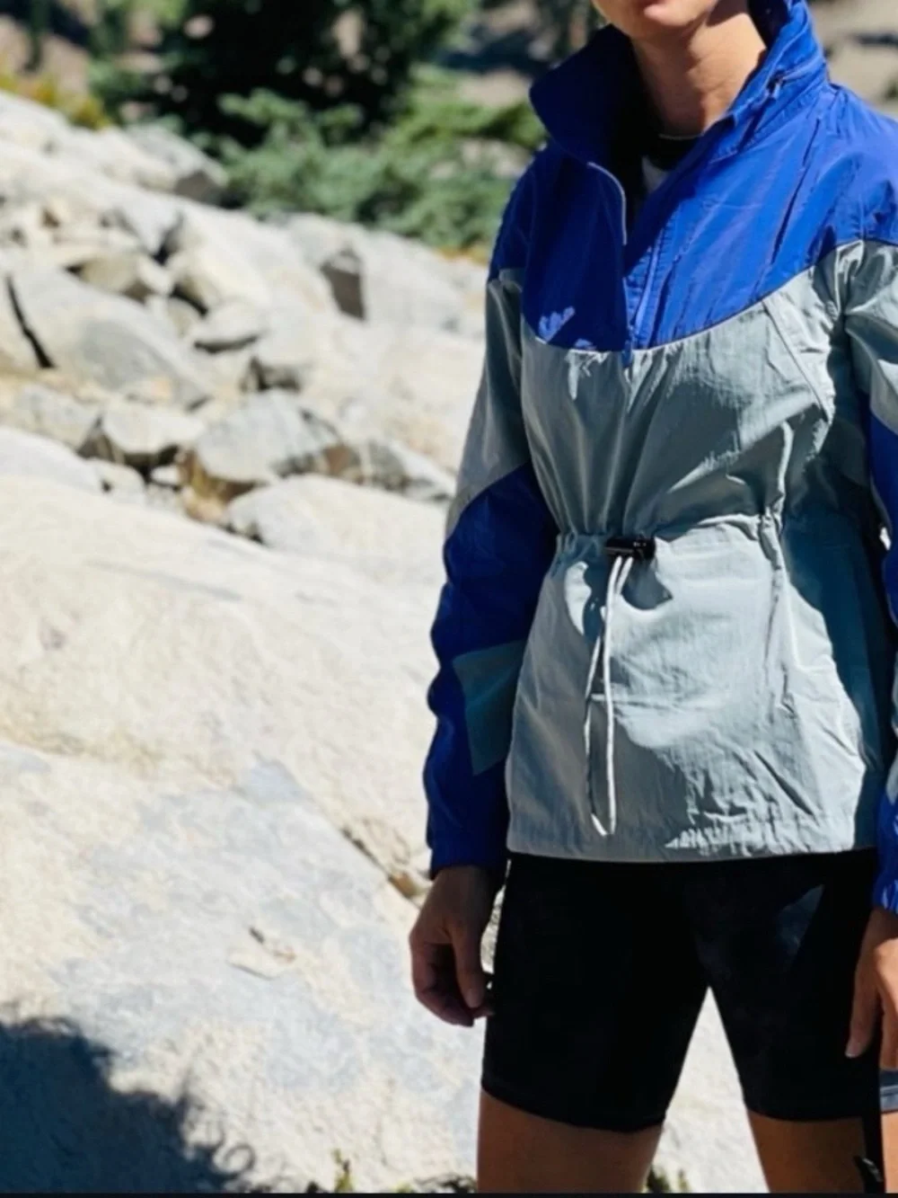 NEW Lululemon Women’s Evergreen Anorak Jacket Charged Indigo / Seal Grey Size 2